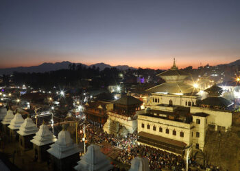 [Ani] Nepali Hindu devotees throng Pashupatinath temple in Kathmandu on “Maha Shivaratri”