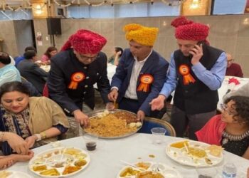 [ Organiser ] ‘Overseas Friends of Ram Mandir’ distribute 101 kg Ayodhya Ram Mandir’s laddoos globally..