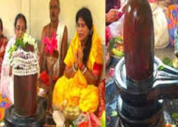 [ News18 ] In West Bengal’s Ashoknagar, People Visit This Temple For The Rare Red And Black Shiva Linga