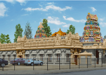 Reconstructed Hindu temple in Concord holds ceremony