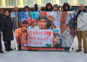 Hindus Rally in Washington Calling for Action on Rights Violations in Bangladesh