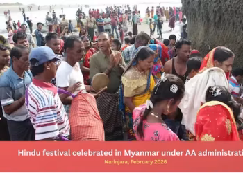 Hindu festival celebrated in Rakhine under AA administration